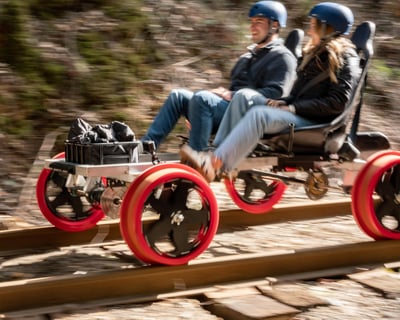 Ride A Railcoaster Railbike In Willits