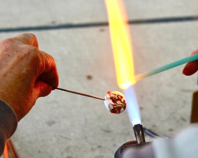 Make A Soft Glass Pendant Class In Asheville