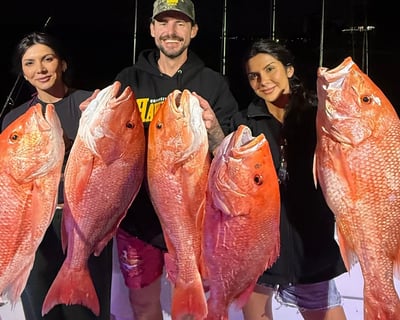Nighttime Snapper Fishing Charter in Fort Myers Beach