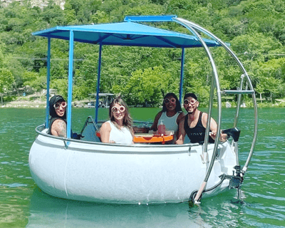 Premium Donut Boat Picnic on Lake Austin