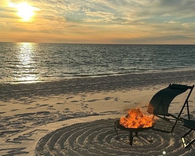 Private Beach Bonfire in Panama City Beach
