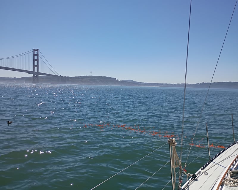 Private Ash Scattering Memorial Sail on San Francisco Bay