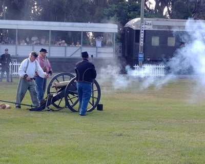 Civil War Reenactment Train Ride in Parrish