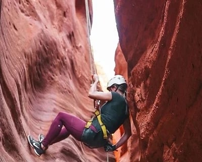 Guided Half-Day Huntress Slot Canyon Rappel In Kanab