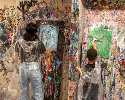 45-Minute Splatter Art Session in Old Sacramento