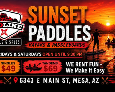 Sunset Kayak & Paddleboard Rentals in Mesa