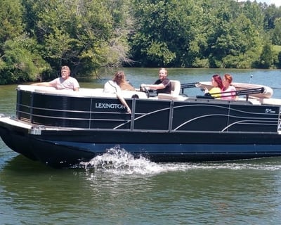 24' Pontoon Boat Rental in Holmes Beach