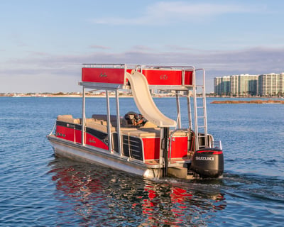 Orange Beach Tritoon Rental With Slide