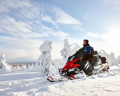 Half-Day Guided Snowmobile Tour in Whitefish