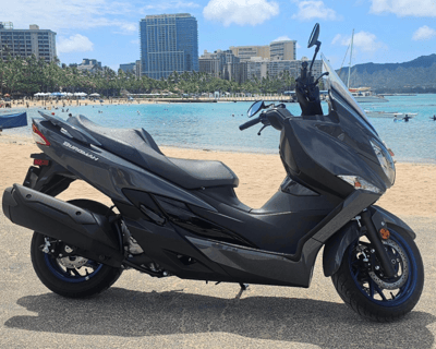 2024 Suzuki Burgman 400 ABS Scooter Rental in Waikiki