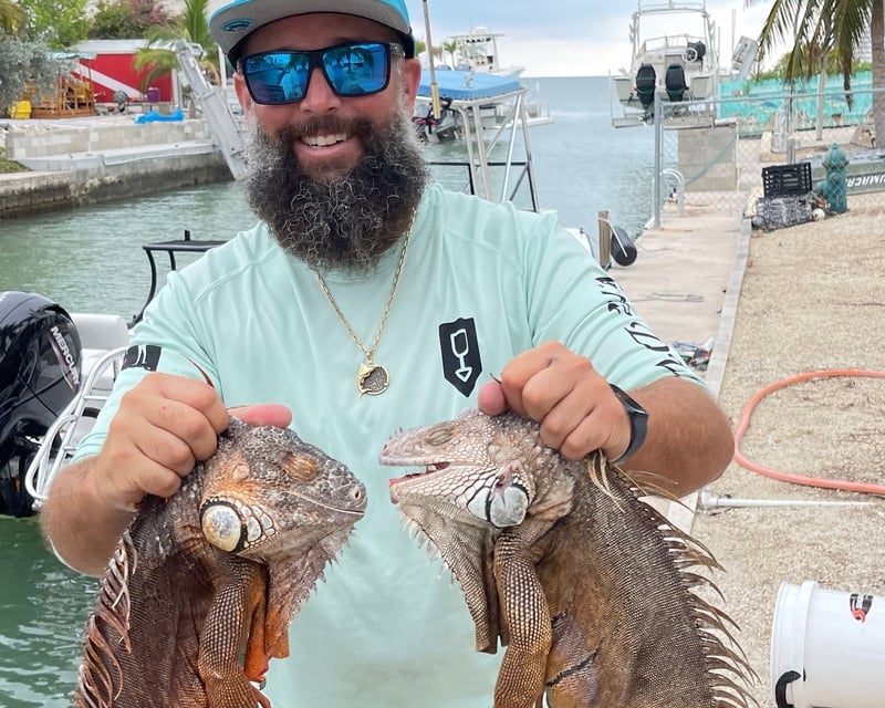 Iguana Hunting Boat Charter & EcoTour Near Key West