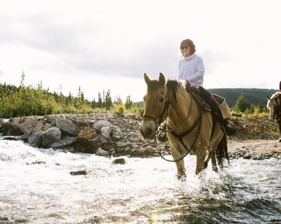 Horseback Trail Ride at Chena Hot Springs Resort