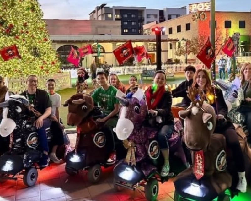 Christmas Lights Tour on Motorized Reindeer in Downtown Mesa