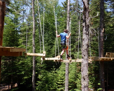 Self-Guided Treetop Obstacle Course in Lake Placid
