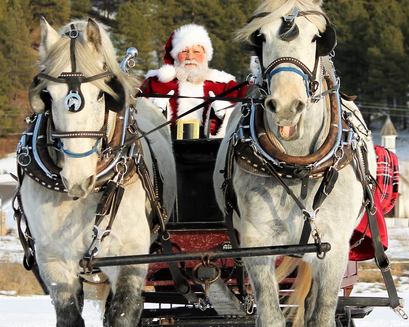 Horse-Drawn Christmas Ride to Meet Santa in Pagosa Springs