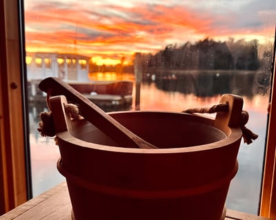 Wood-Fired Floating Sauna in Kennebunkport