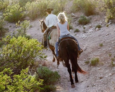 Cowboy Horseback Ride in Dead Horse Ranch State Park