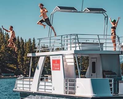 36' Pontoon Rental in Zephyr Cove