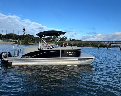 Harris 21BRZ Tritoon Boat Rental in St. Augustine