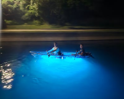 Guided Kayak Night Tour on Comal River