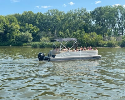 Lake Mendota 12-Passenger Pontoon Rental