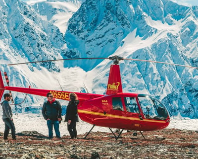 Chugach Range Helicopter Flight From Palmer With 3 Landings