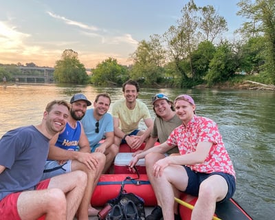 French Broad River Floating Bar Crawl