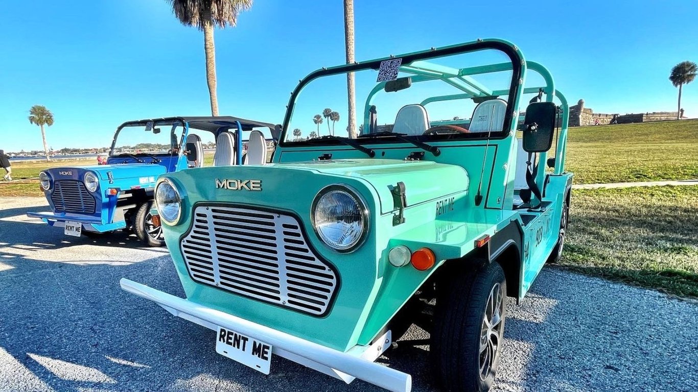 Electric Moke Golf Cart Rental in St. Augustine
