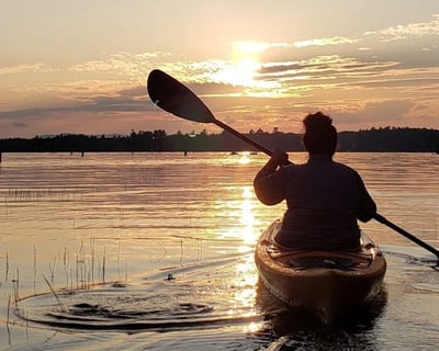 Sunset Kayak Tour on Sebago Lake, Raymond