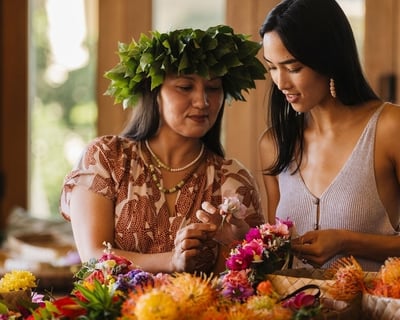 Kapalua Lei Poʻo Flower Crown Workshop