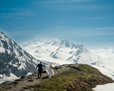 Glacier Helicopter Elopement in Palmer