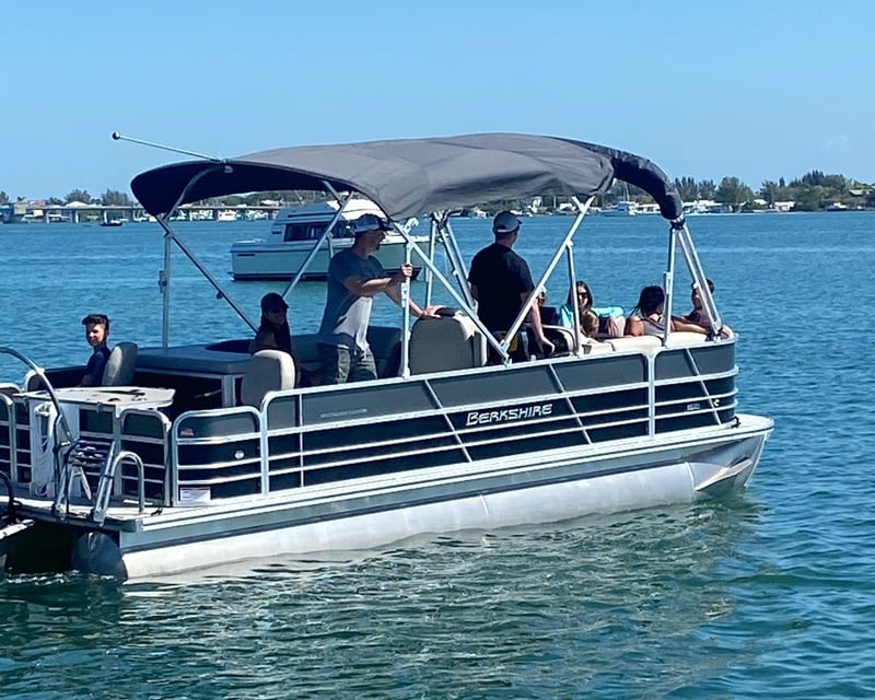 24' Tritoon Pontoon Boat Rental in Bradenton