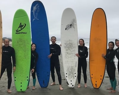 Private Group Surf Lesson in Half Moon Bay
