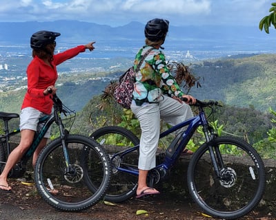 Rainforest E-Bike Ride with Ocean Views