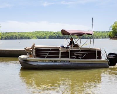 Sunset Fishing Pontoon Rental in Murray