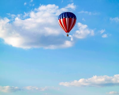 Sunrise Hot Air Balloon Flight Over Farmlands