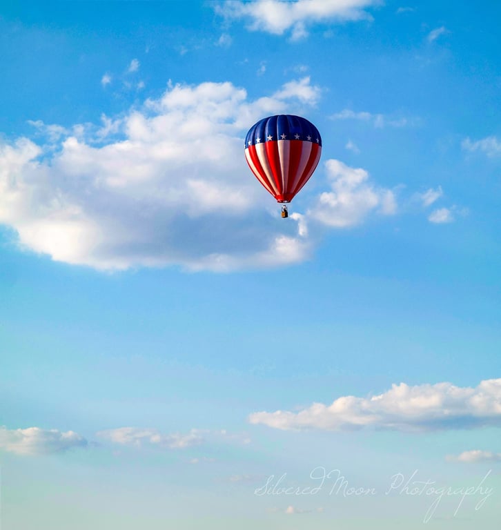Sunrise Hot Air Balloon Flight Over Farmlands