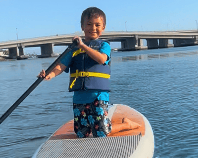 Kid Stand-Up Paddleboarding Lesson in San Diego