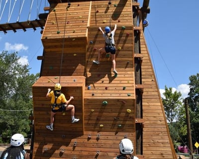 Outdoor Climbing Wall Session in Helen