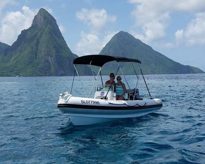 Self-Drive Soufrière Speedboat Tour