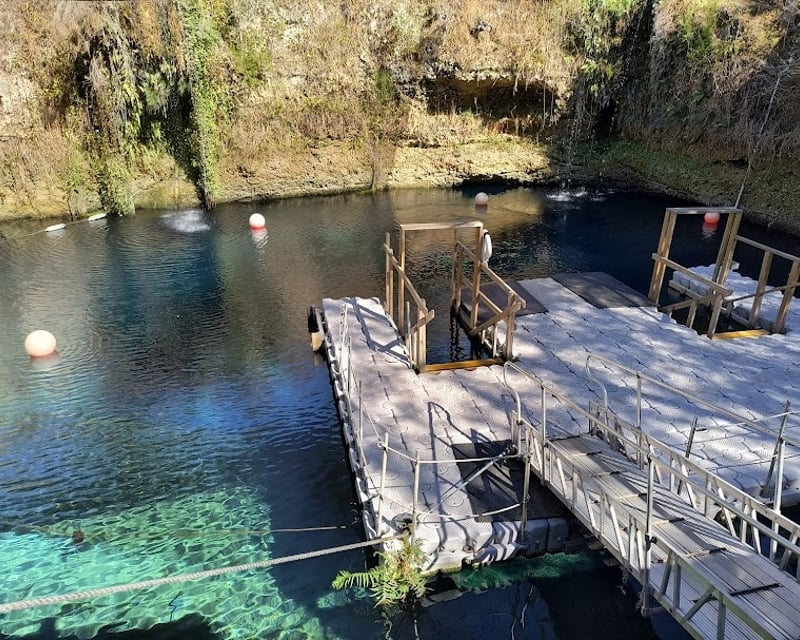 Blue Grotto Freshwater Cavern Dive in Williston