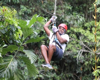 Zip Line & Waterfall Adventure in St. Lucia