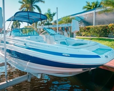 26' Deck Boat Rental in Cape Coral