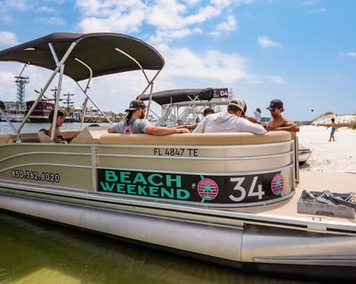 25' Pontoon Rental in Fort Walton Beach