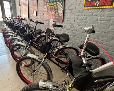 24/7 Bike Rental with French Quarter Route Map