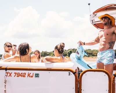 Lake Travis Luxury Pontoon with Captain for Up to 13