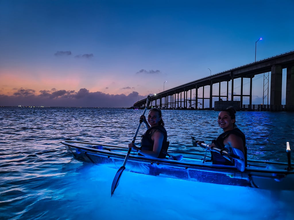 North Padre Island Sunset Clear Kayak Tour