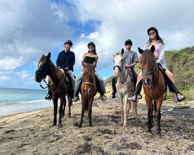 1-Hour Guided Horseback Ride at Black Sand Beach