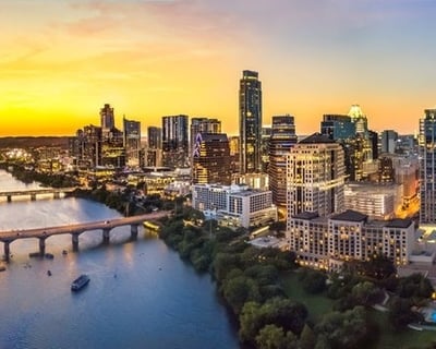 Sunset Helicopter Tour Over Austin & Lake Travis