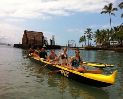 Guided Hawaiian Outrigger Canoe Tour in Kailua Bay